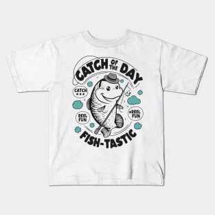 Fish-Tastic Fun Design - Catch of the Day Kids T-Shirt